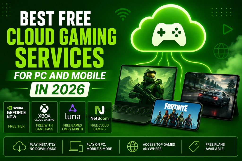 Best Free Cloud Gaming Services for PC and Mobile in 2026