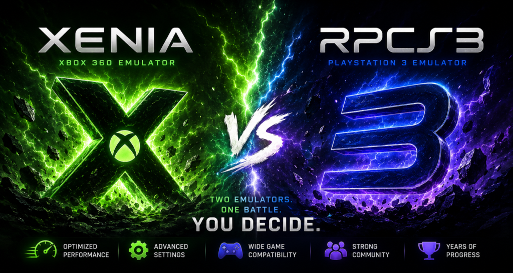 RPCS3 Vs Xenia Emulator